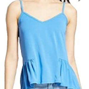 Mossimo • Blue Peplum Tank
